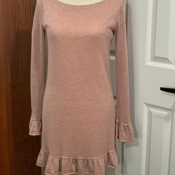 Pink Sweater Dress - Picture 1 of 4